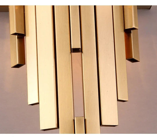 Home Deco Champagne Gold Crystal Wall Lamp