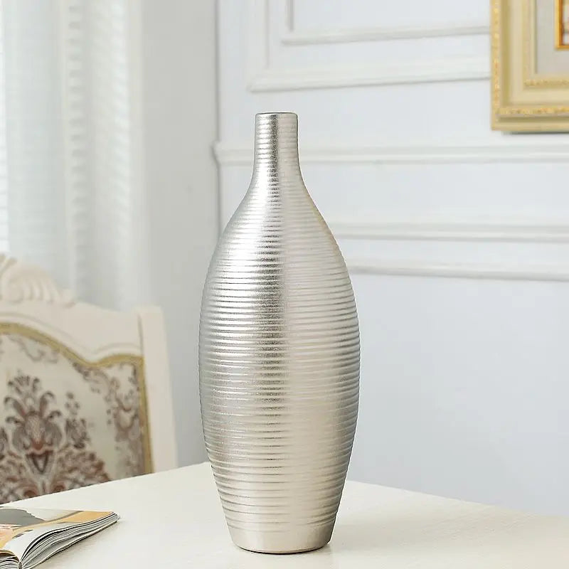 Edith Elegant Silver Vase Set: Elevate Your Home Decor – Home Deco99