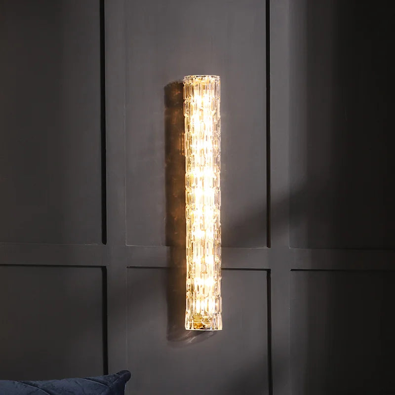 Home Deco Luxury Crystal Copper Wall Lamp