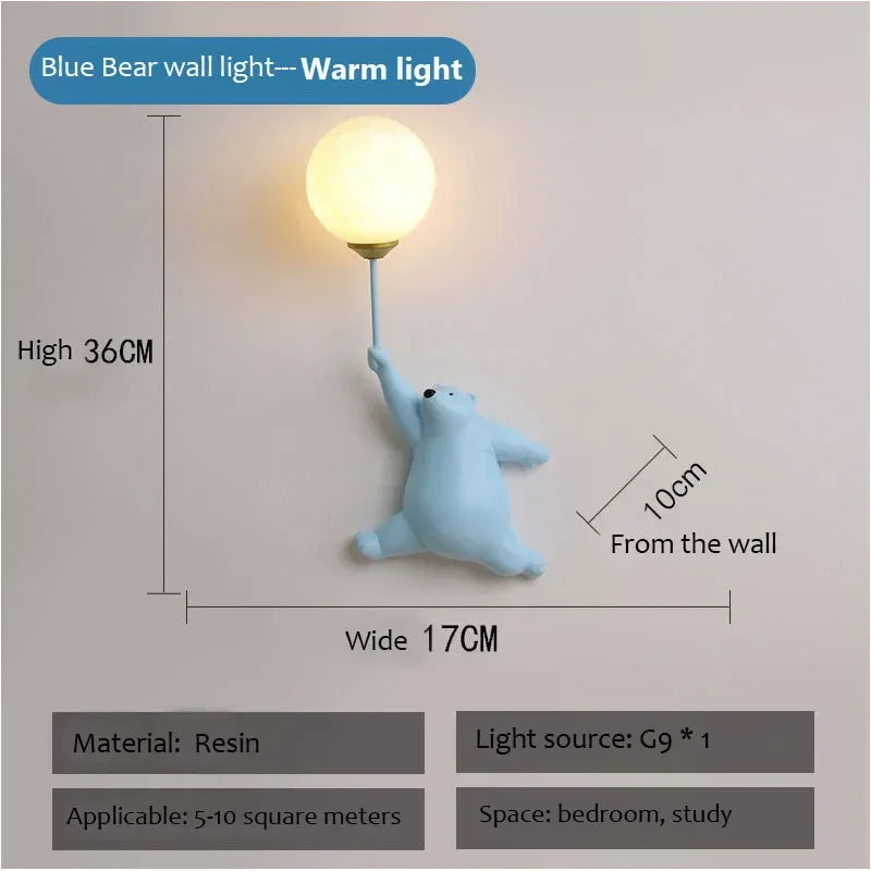 Home Deco Polar Bear LED Wall Lamp