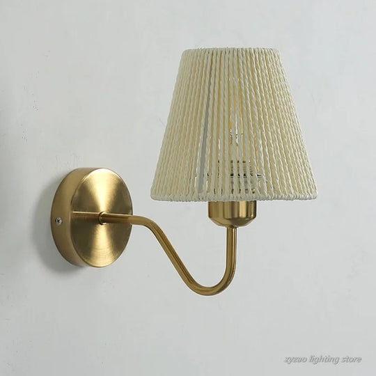Home Deco Hand Woven Eco-Friendly Wall Light