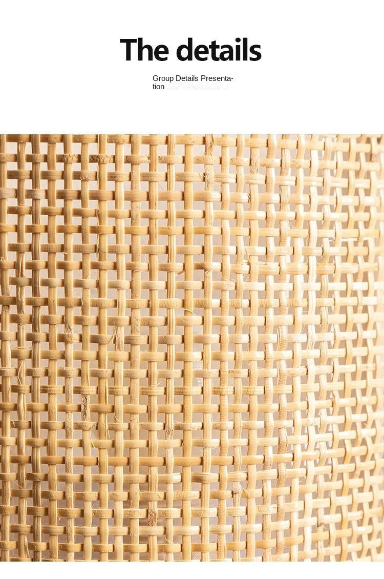 Home Deco Natural Rattan Wall Lamp