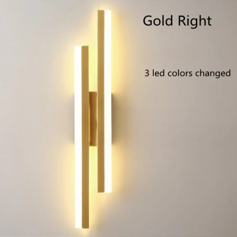 Home Deco Copper Line Acrylic Wall Lamp