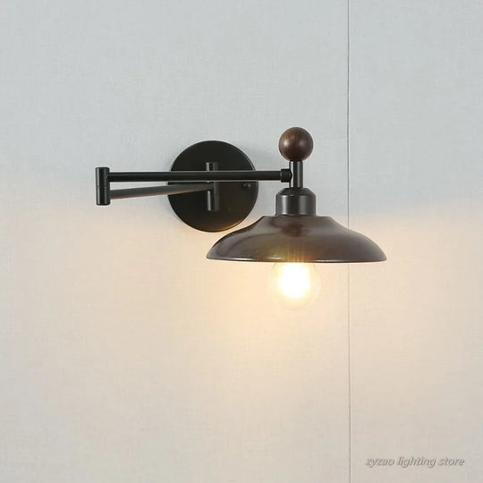 Home Deco Wood Adjustable Telescopic Wall Light