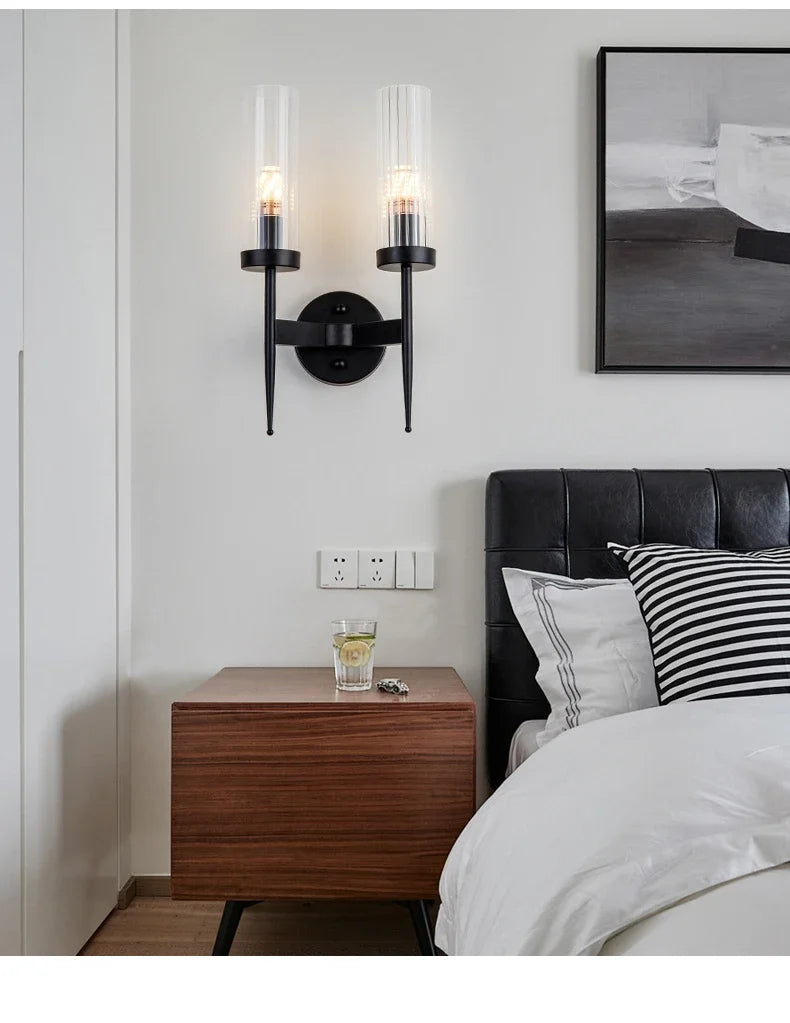 Home Deco Minimalist Glass LED Wall Lamp