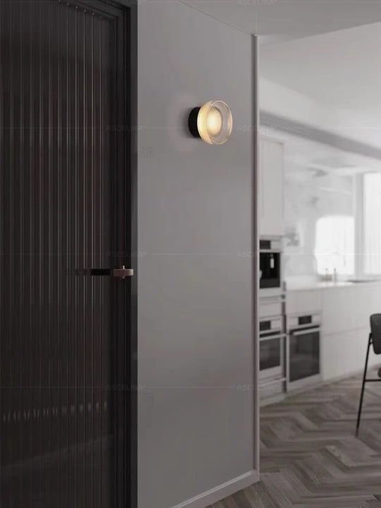 Home Deco Nordic Round Glass Wall Light