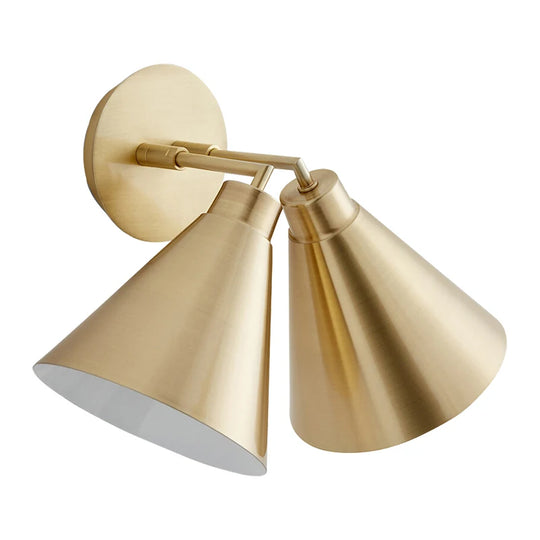 Home Deco Nordic Gold Double Wall Lamp