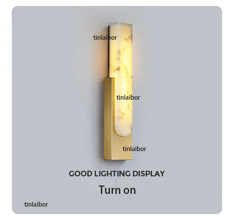 Home Deco Spanish Simulation Marble Wall Lamp