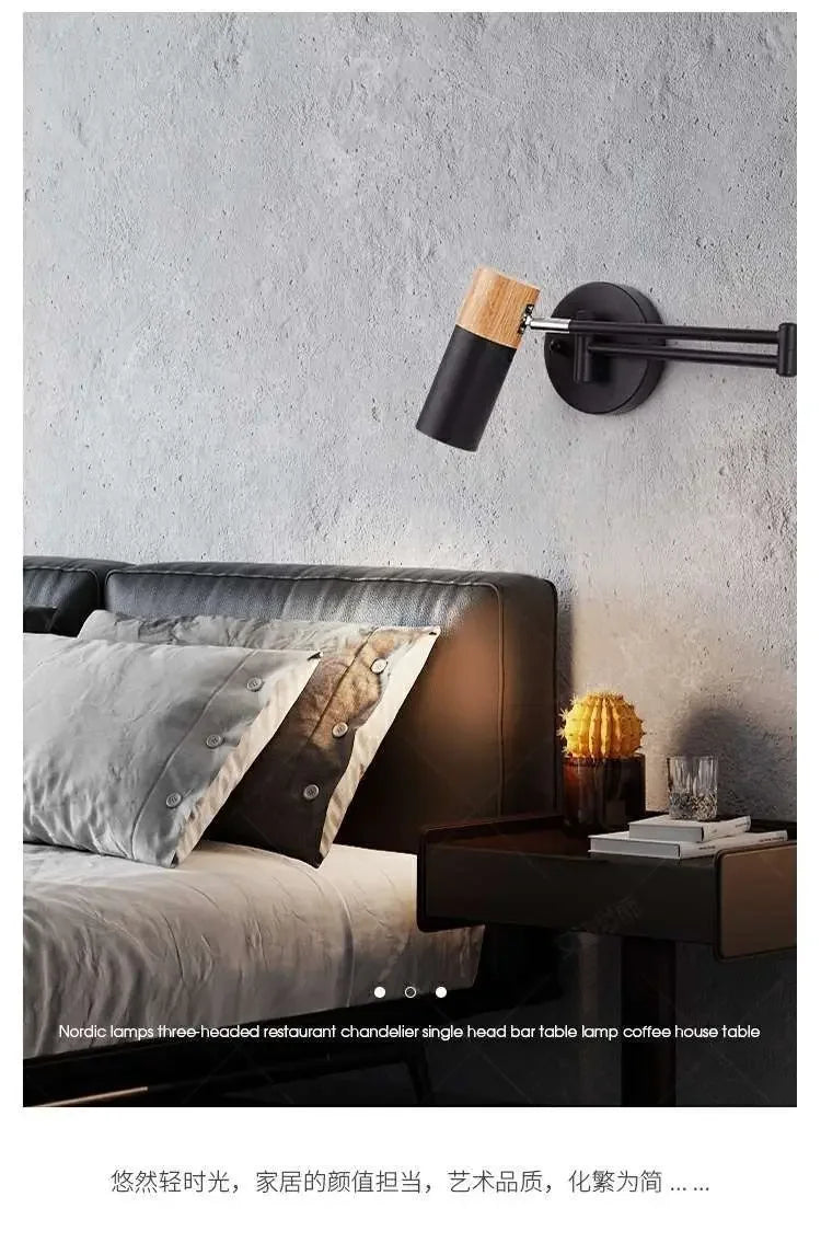 Home Deco Telescopic Reading Wall Lamp