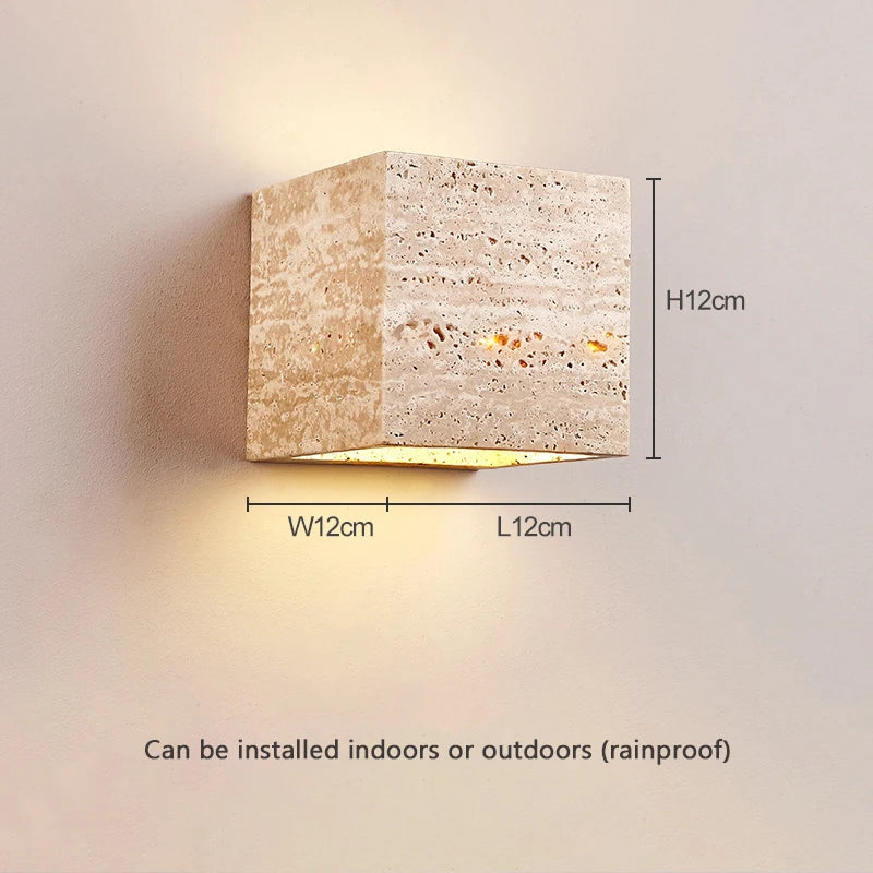 Home Deco Wabi Sabi Natural Stone Wall Light