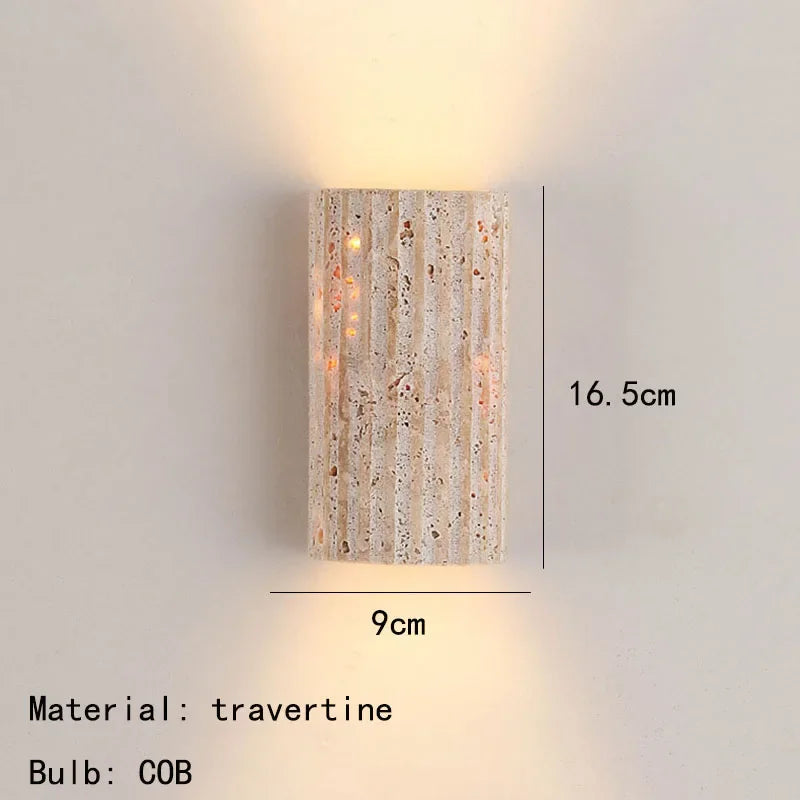 Home Deco Wabi Sabi Natural Stone Wall Light