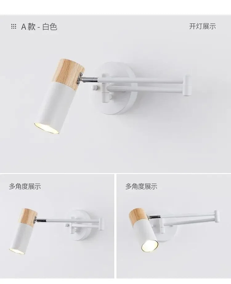 Home Deco Telescopic Reading Wall Lamp