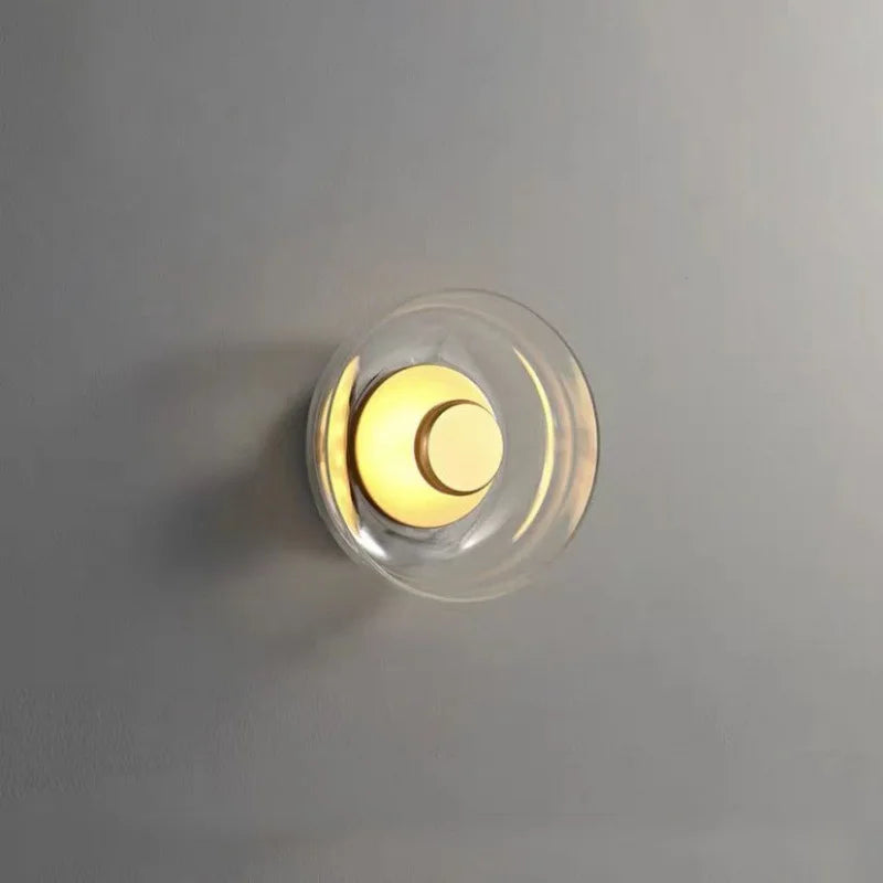 Home Deco Modern Glass Bowl Hanging Wall Lamp