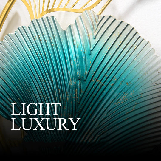 Celeste Modern Luxury Wrought Iron Ginkgo Leaf Wall Murals