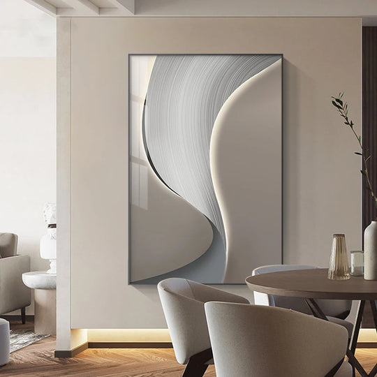 Allyson Abstract Industrial Design Canvas Painting