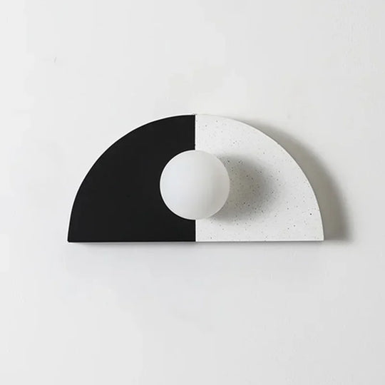 Home Deco Round Resin LED Wall Lamp