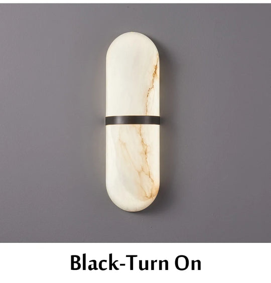 Home Deco Semicylinder Marble Wall Light