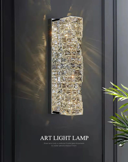 Home Deco Creative Luxury LED Crystal Wall Lamp