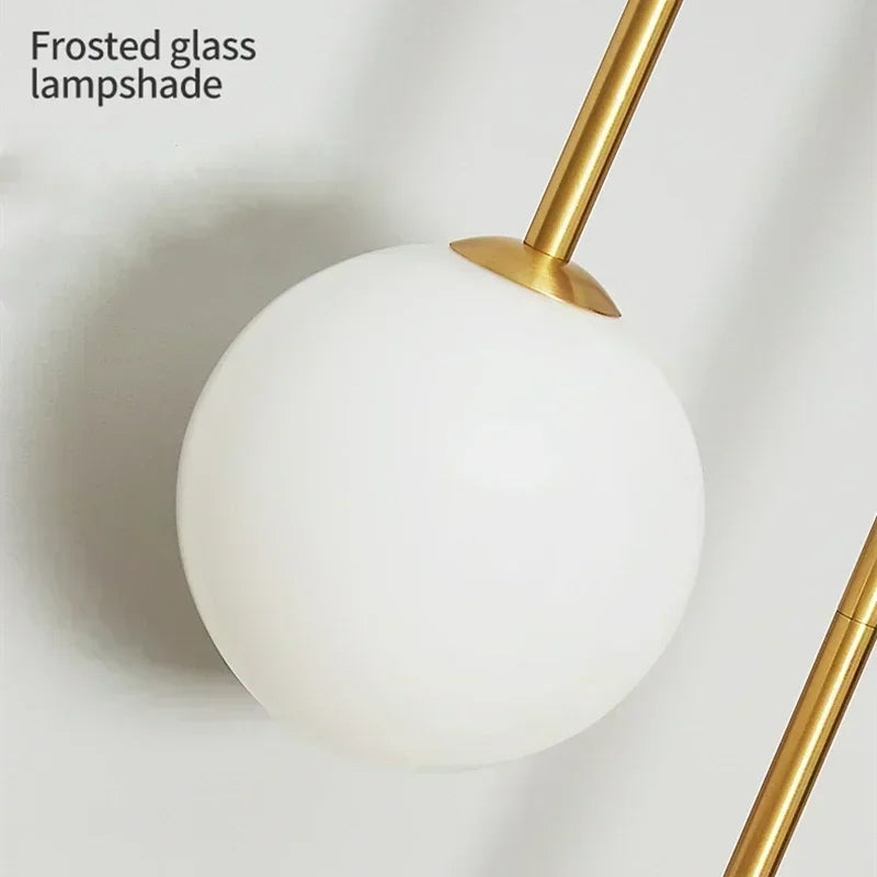 Home Deco Gold Glass Ball Wall Lamp