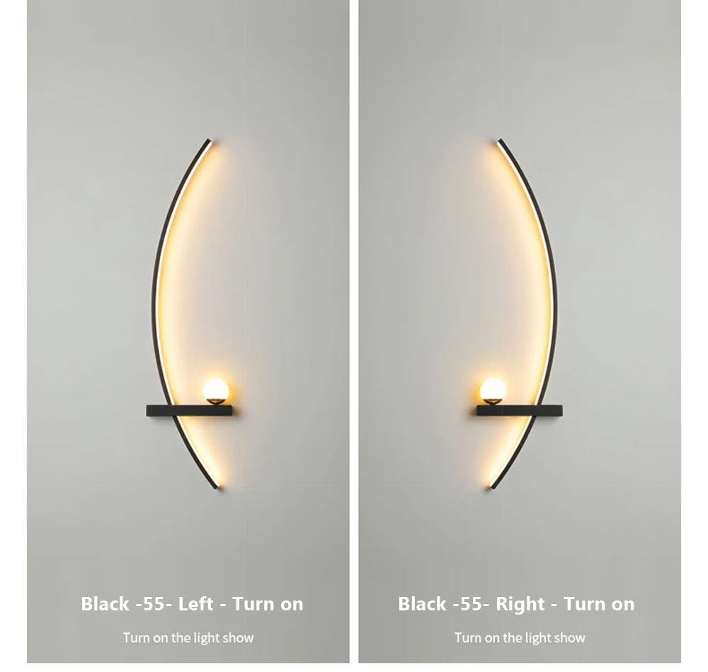 Home Deco Modern LED Moon Wall Lamp