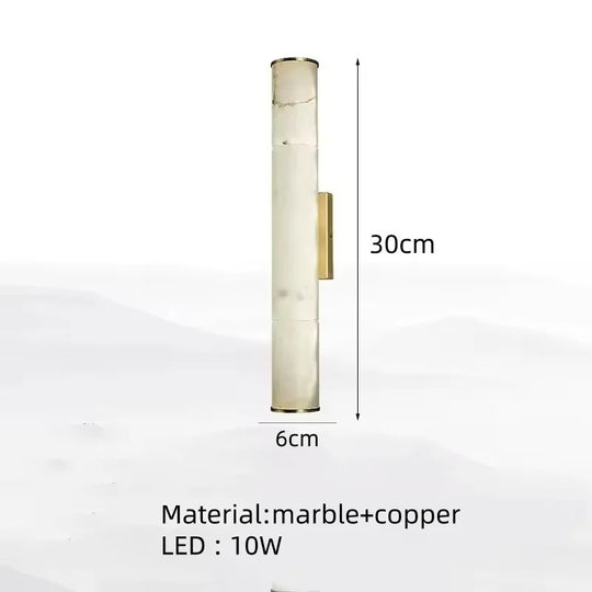 Home Deco Modern Copper Marble Wall Lamp
