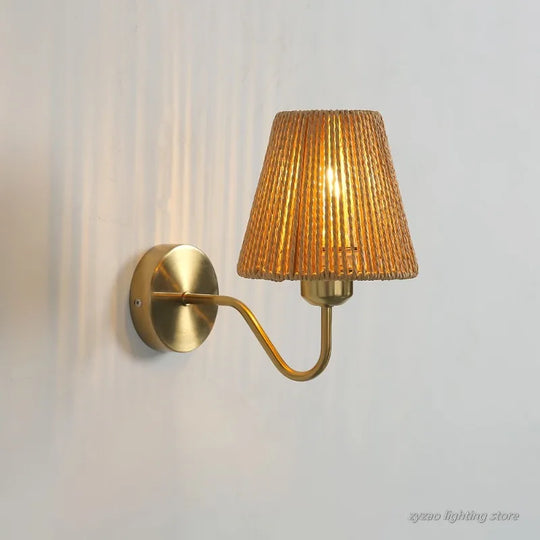 Home Deco Hand Woven Eco-Friendly Wall Light