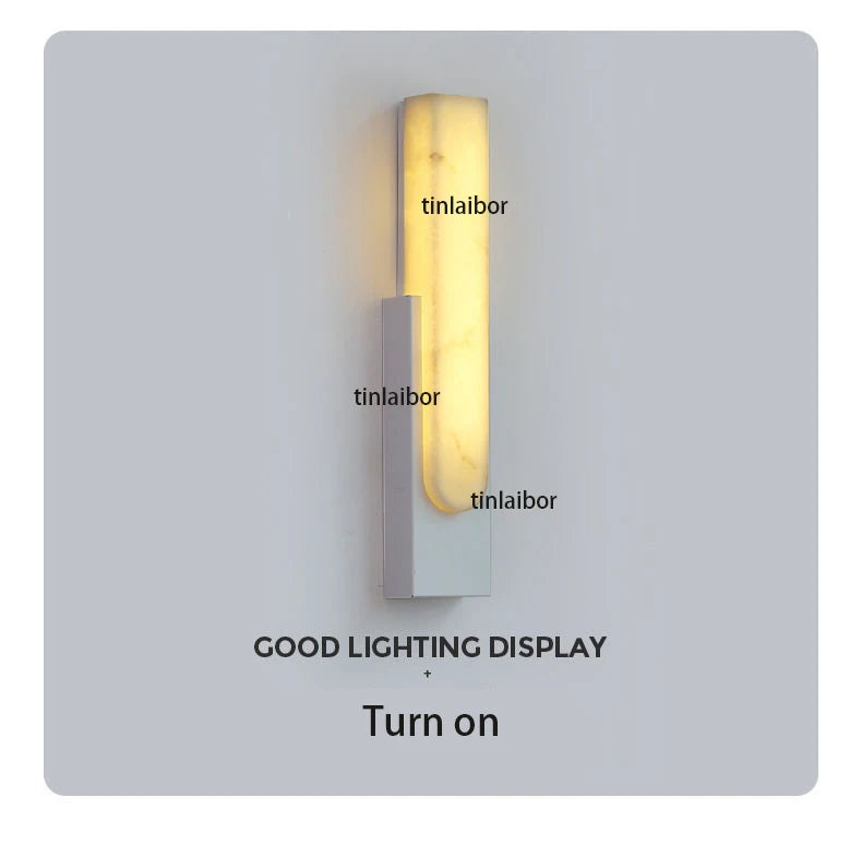 Home Deco Spanish Simulation Marble Wall Lamp