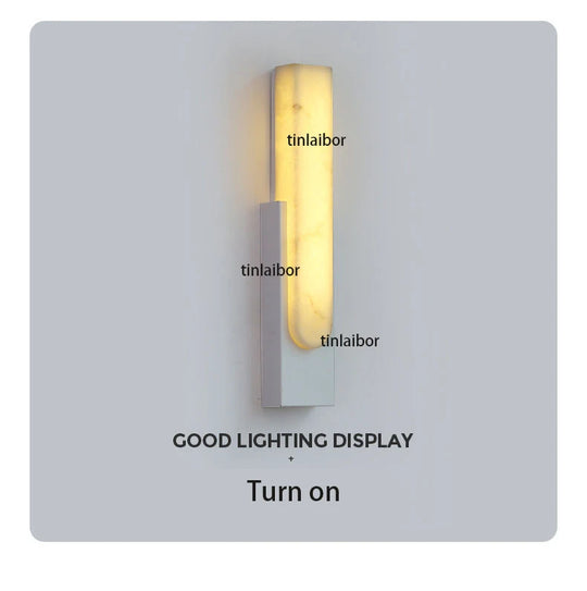 Home Deco Spanish Simulation Marble Wall Lamp