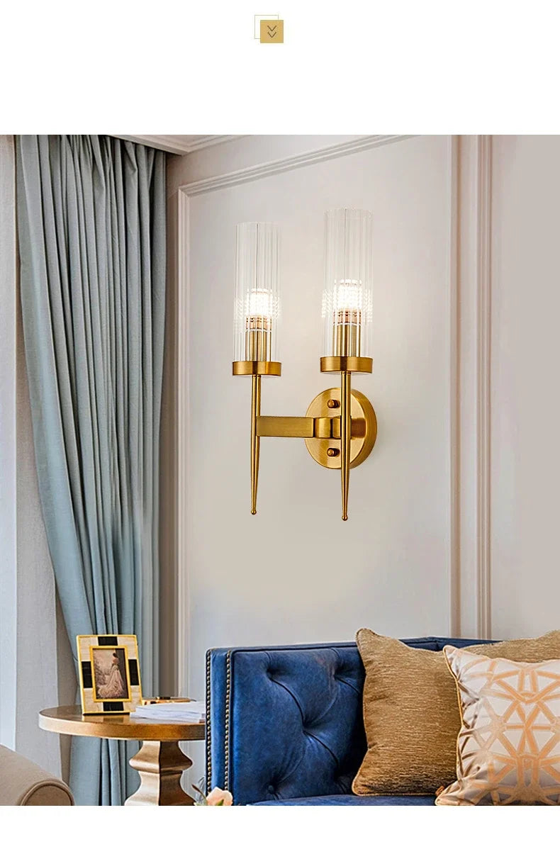 Home Deco Minimalist Glass LED Wall Lamp