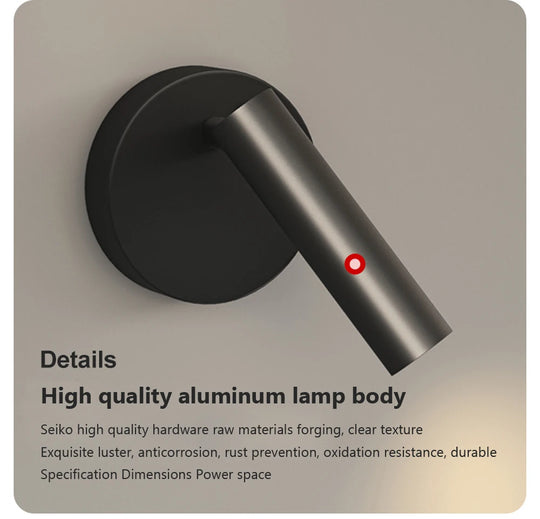 Home Deco Adjustable LED Bedside Wall Lamp