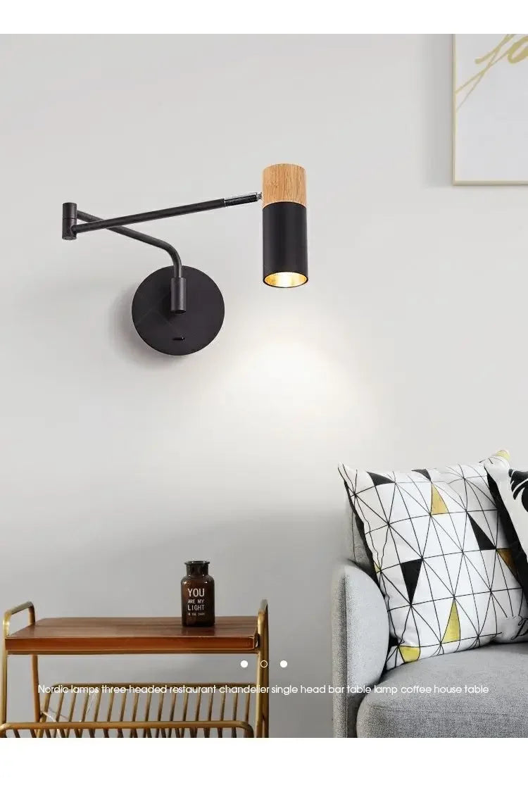 Home Deco Telescopic Reading Wall Lamp