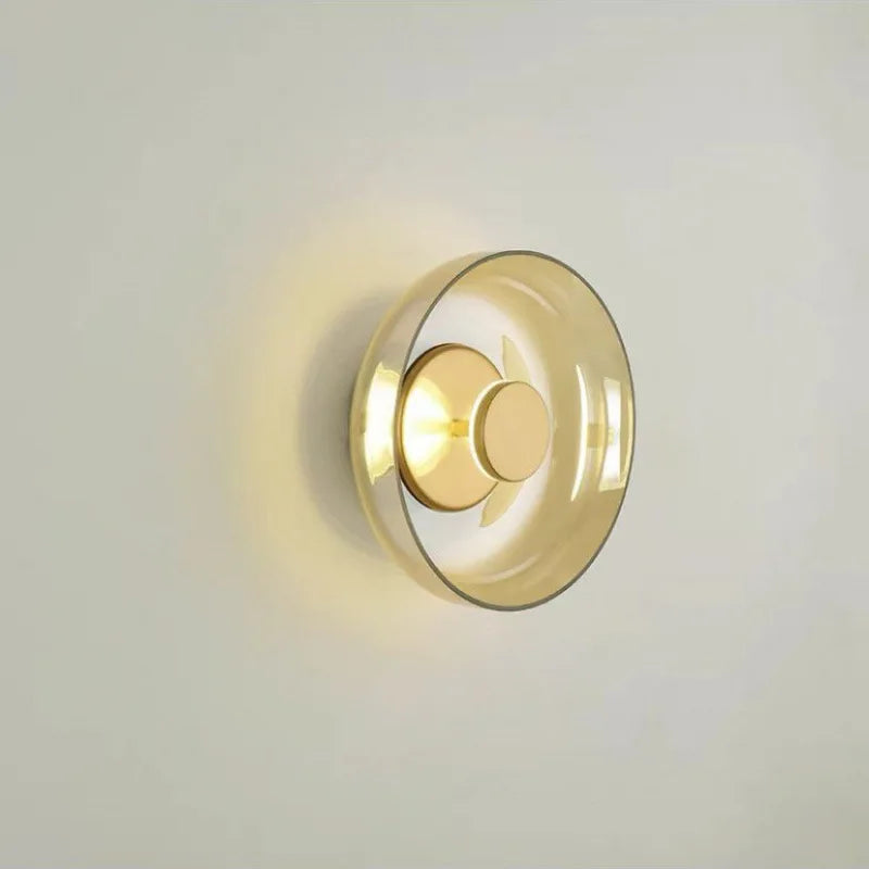 Home Deco Modern Glass Bowl Hanging Wall Lamp