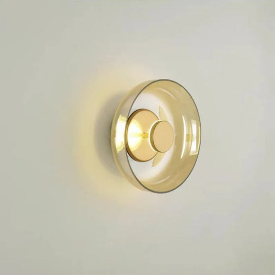 Home Deco Modern Glass Bowl Hanging Wall Lamp