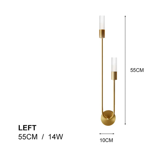 Home Deco Nordic Gold LED Wall Lamp