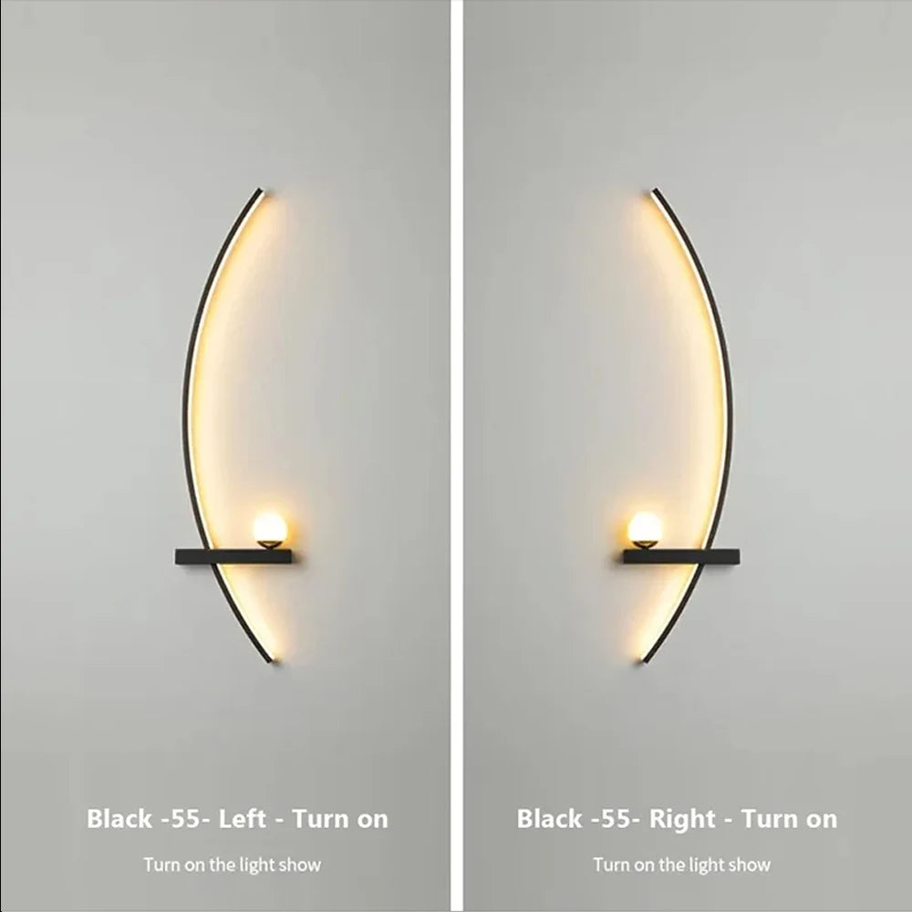 Home Deco Modern LED Moon Wall Lamp