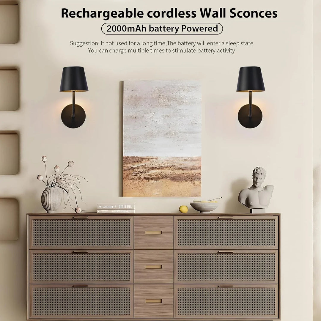 Home Deco USB Rechargeable LED Wall Lamp