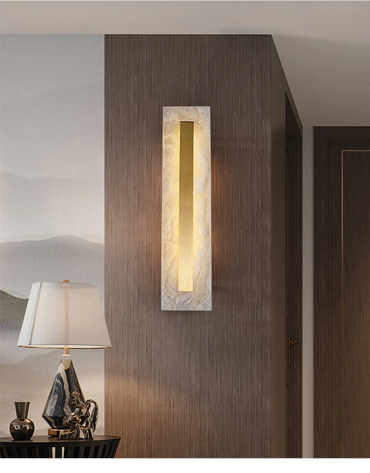 Home Deco Marble Copper Gold Wall Light