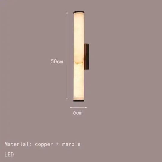 Home Deco Modern Copper Marble Wall Lamp
