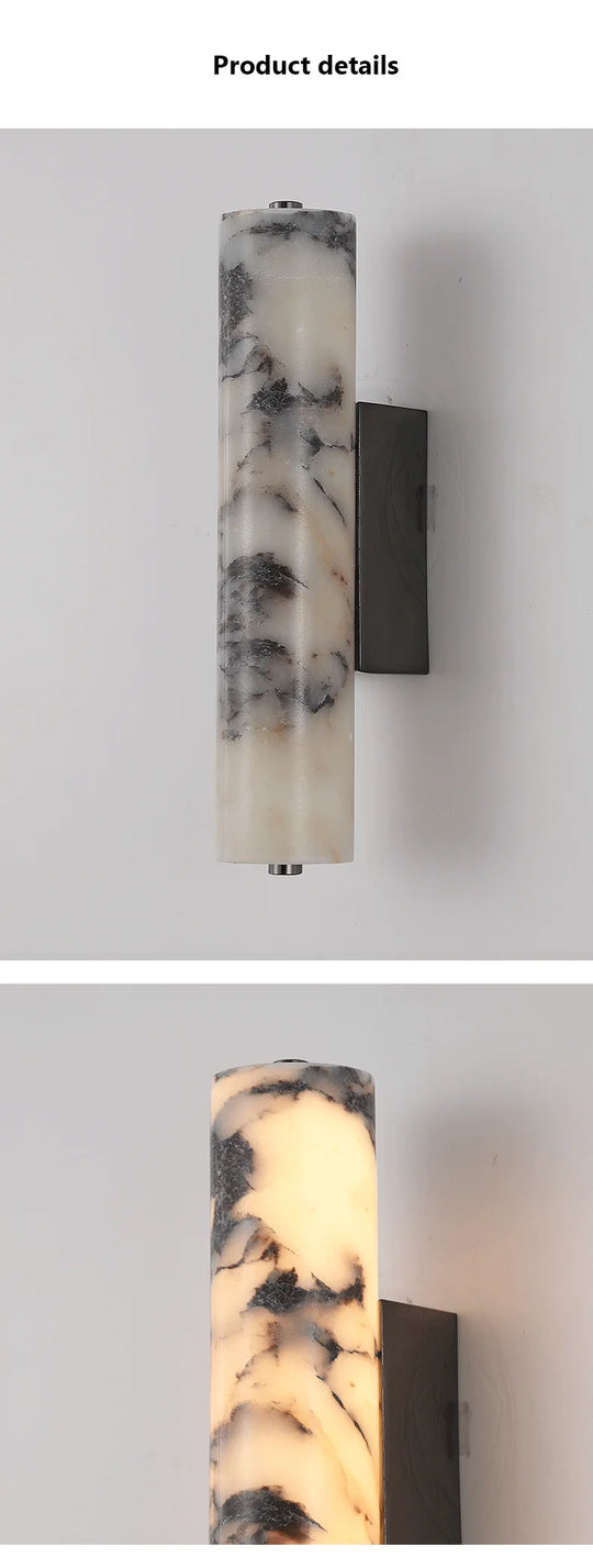 Home Deco Italian Black Marble Wall Lamp