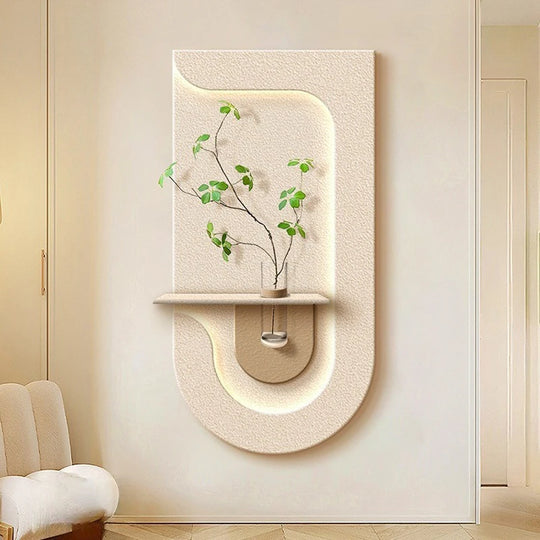Home Deco Green Plant Wall Light Mural