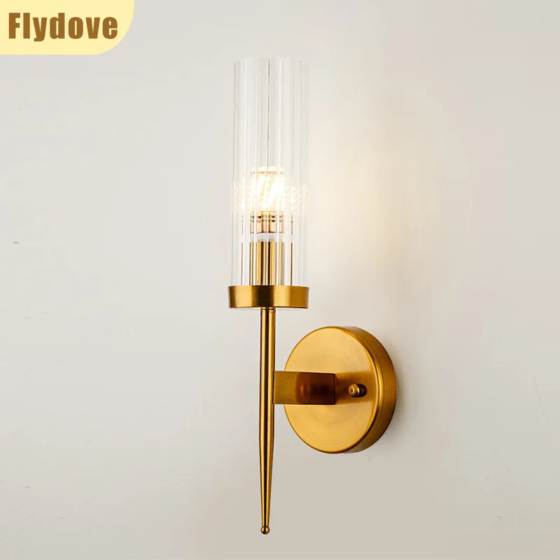 Home Deco Minimalist Glass LED Wall Lamp