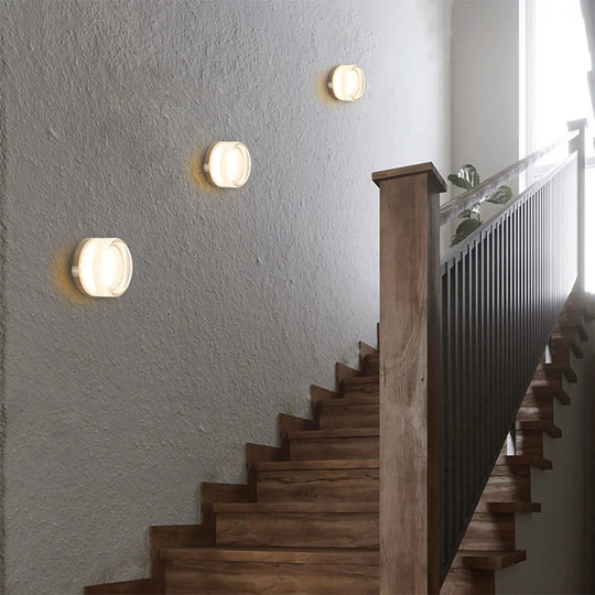 Home Deco Amber Glass LED Wall Lamp