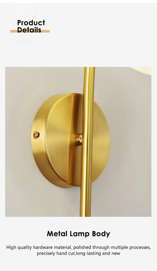 Home Deco Frosted Glass Ball Wall Lamp