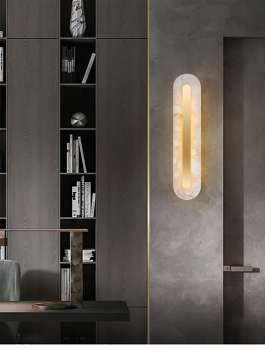 Home Deco Marble Copper Gold Wall Light