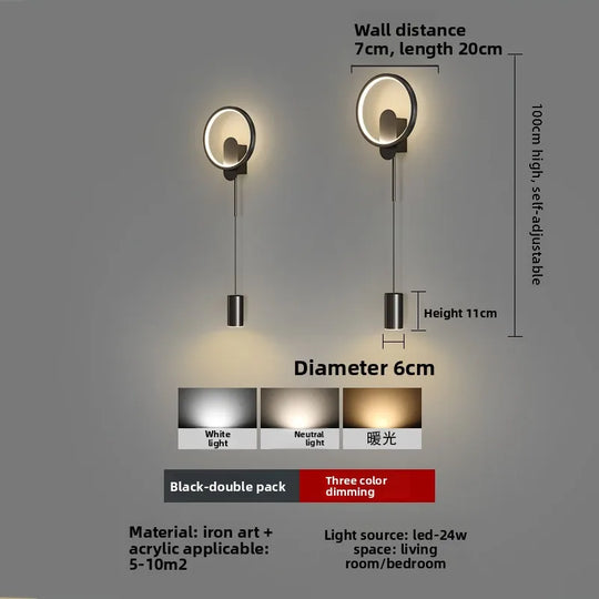 Home Deco Modern Minimalist LED Wall Lamp