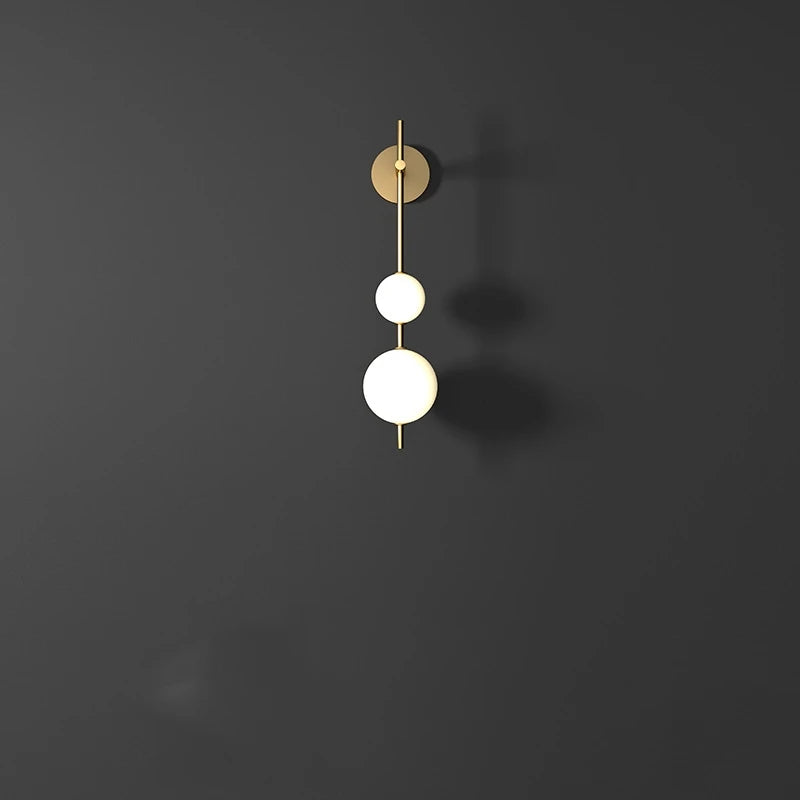 Home Deco Vertical Globe Wall Lamp