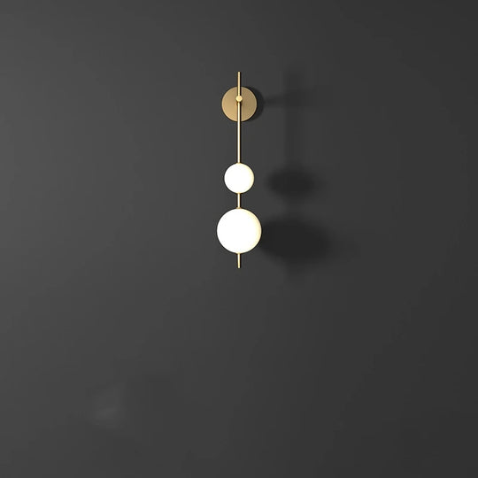 Home Deco Vertical Globe Wall Lamp