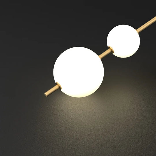 Home Deco Vertical Globe Wall Lamp