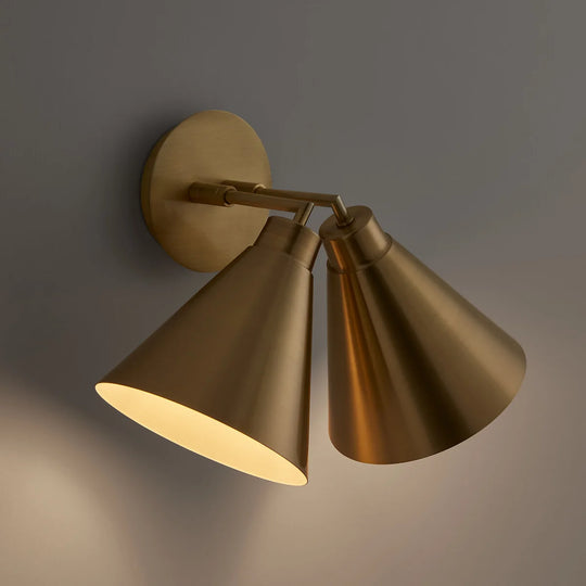 Home Deco Nordic Gold Double Wall Lamp