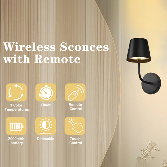 Home Deco USB Rechargeable LED Wall Lamp